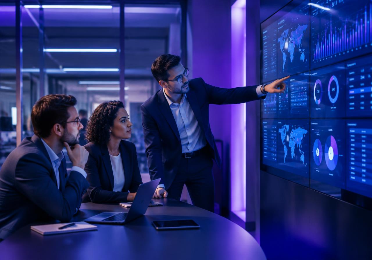 SAP consultants working across connected enterprise systems
